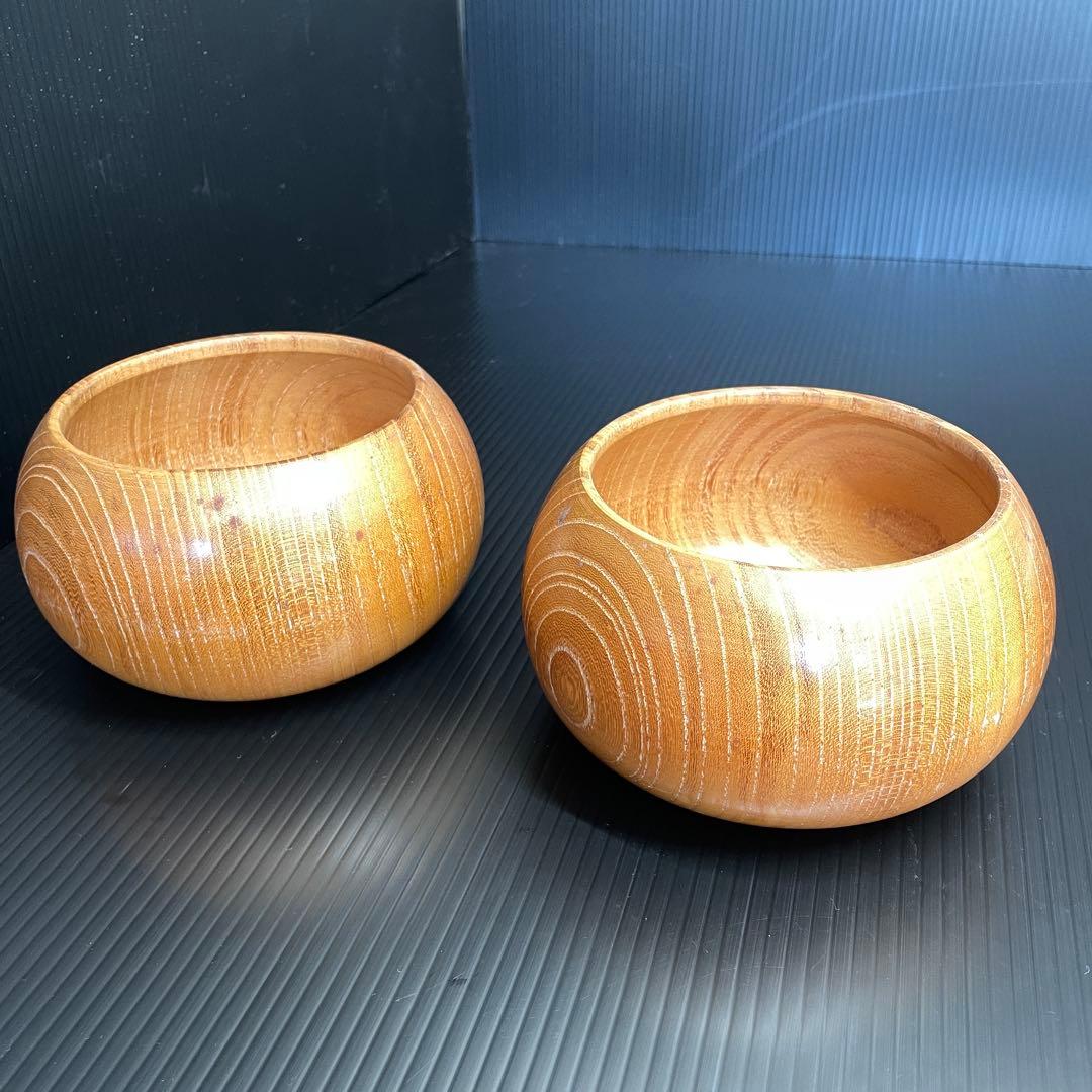 綺麗 蛤 はまぐり碁石 那智黒碁石 大碁笥 竹印 セット 割れ無し