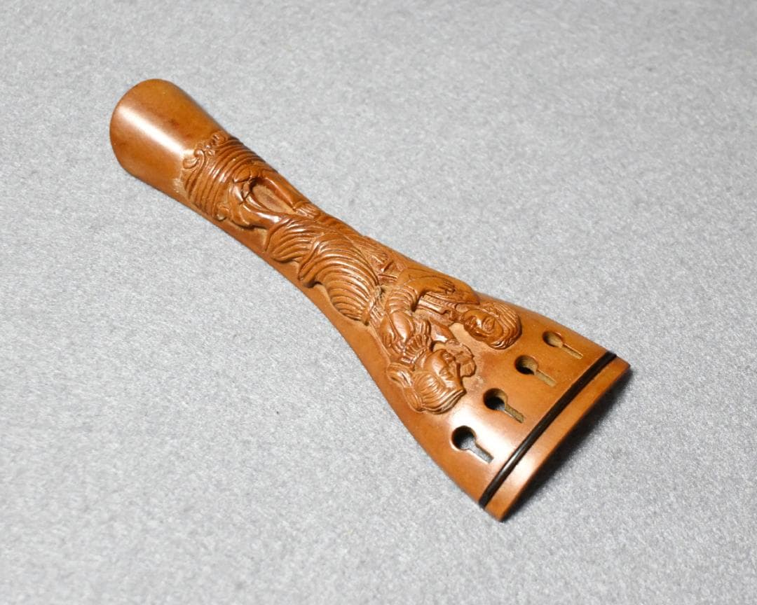 ◆フィッティング 彫刻 Pair BoxWood 4/4