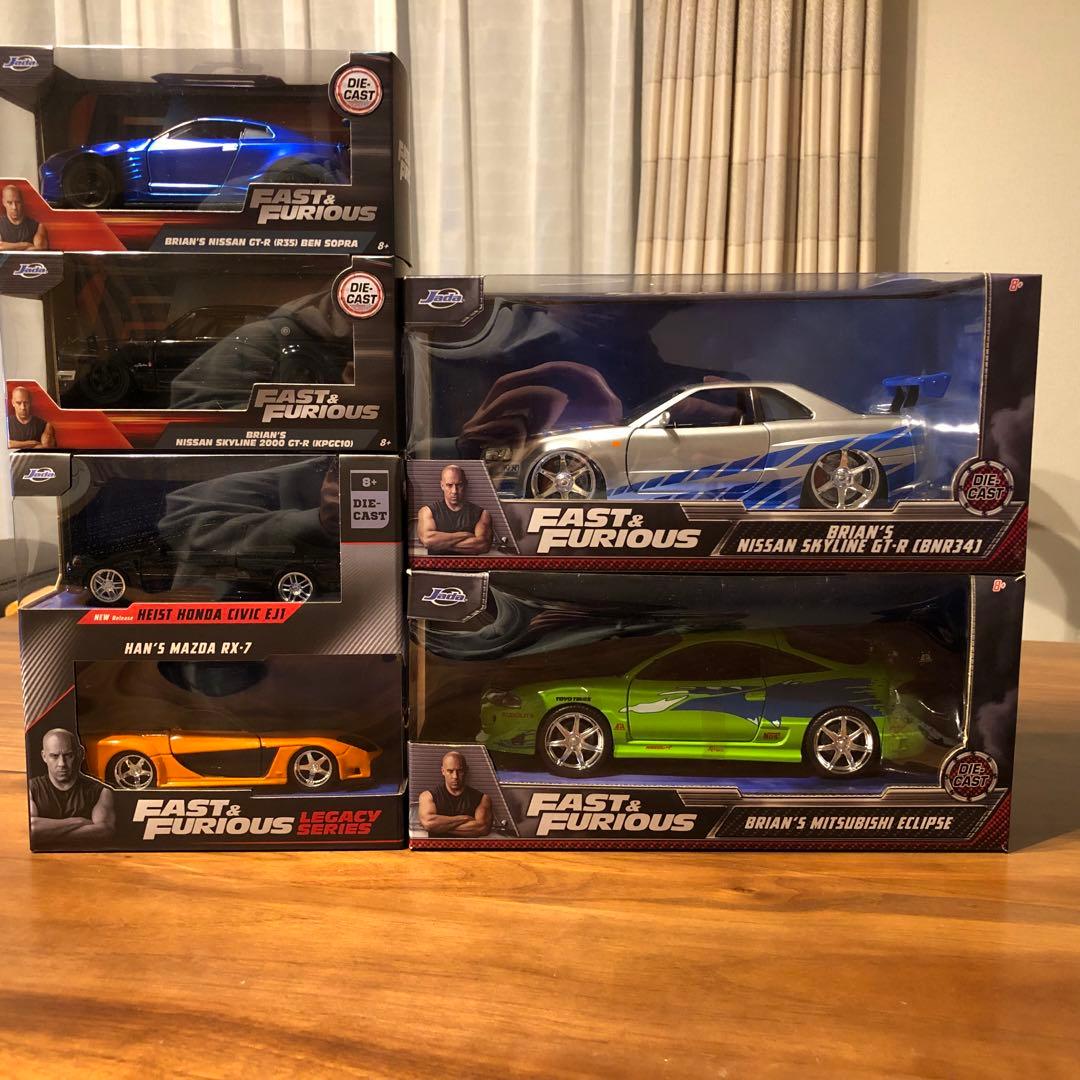 【美品】Fast & Furious ワイルドスピード　Jadatoys社 6台
