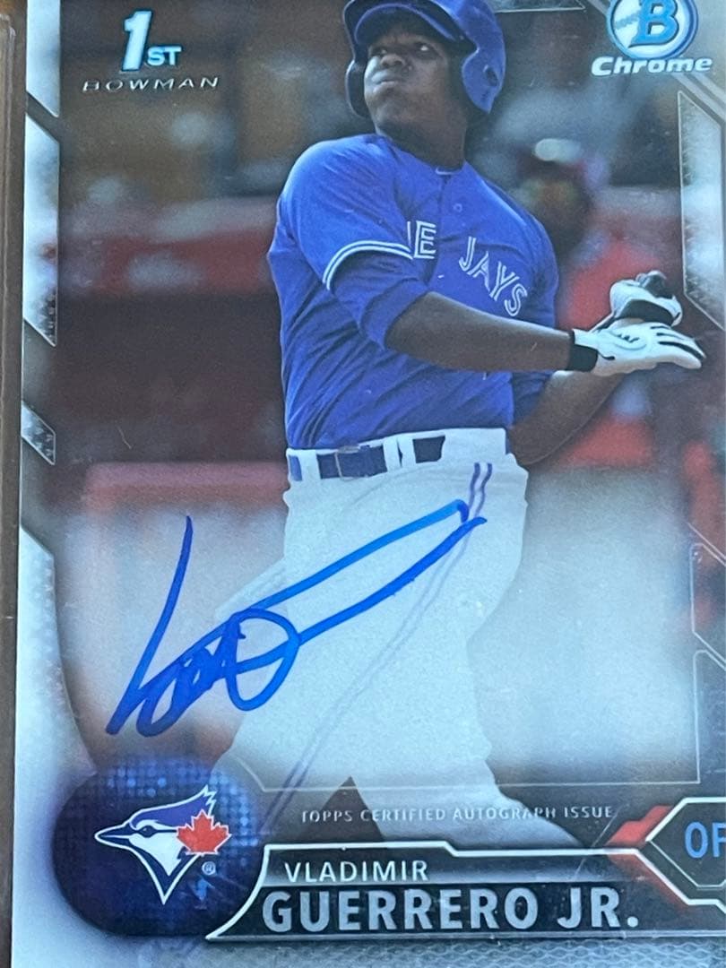 Vladimir Guerrero Jr ルーキー直筆サインカード　状態完璧！