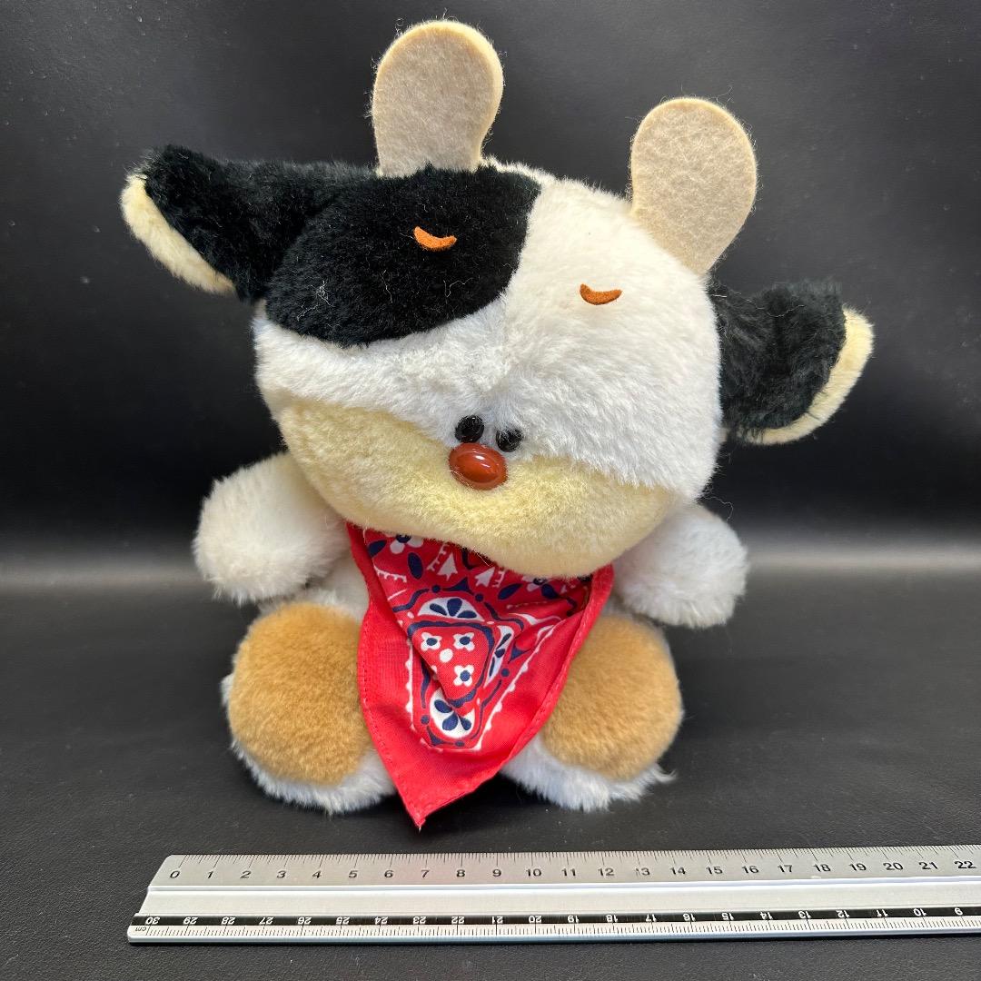 ♡※後左1009 昭和レトロ オオイケ オルゴール モーモー ぬいぐるみ
