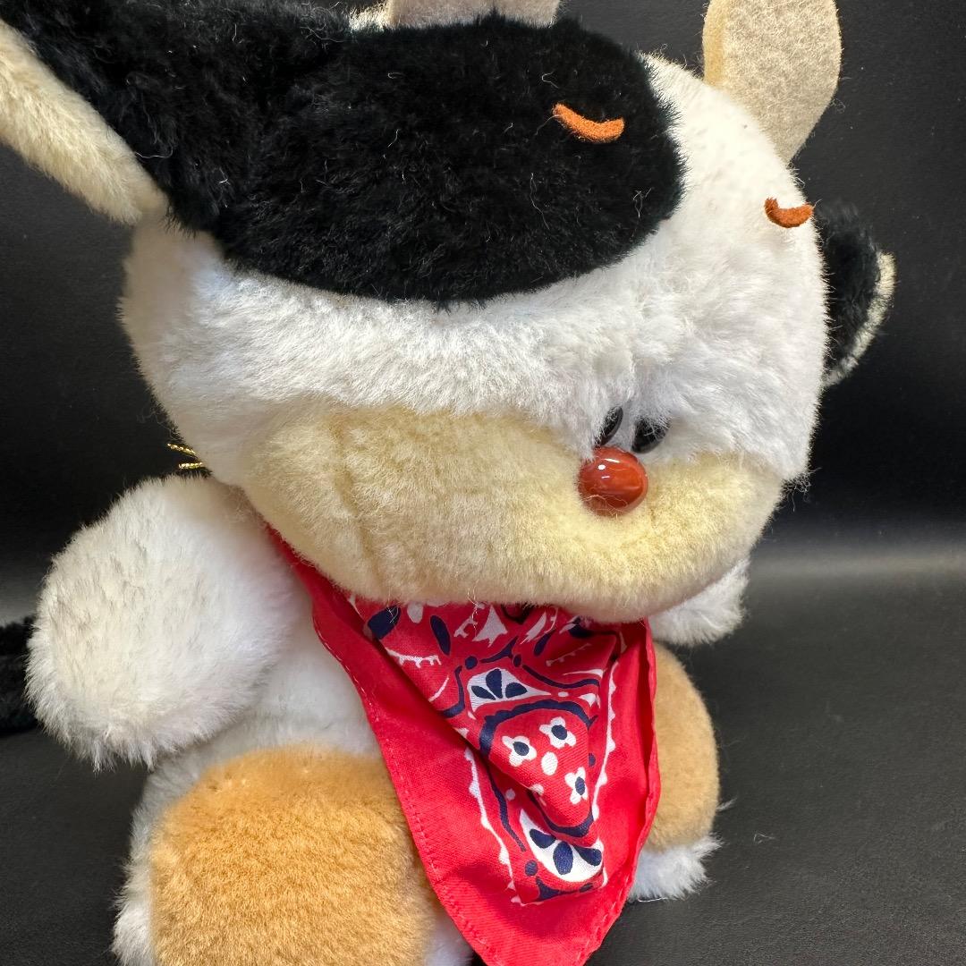 ♡※後左1009 昭和レトロ オオイケ オルゴール モーモー ぬいぐるみ