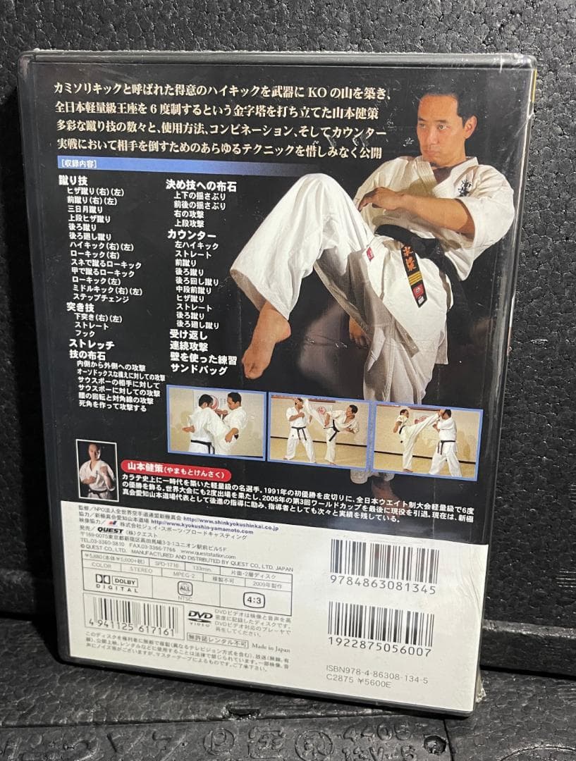 ♦︎新品DVD♦︎ 新極真会 山本健策 3本セット カミソリキック 空手 教則