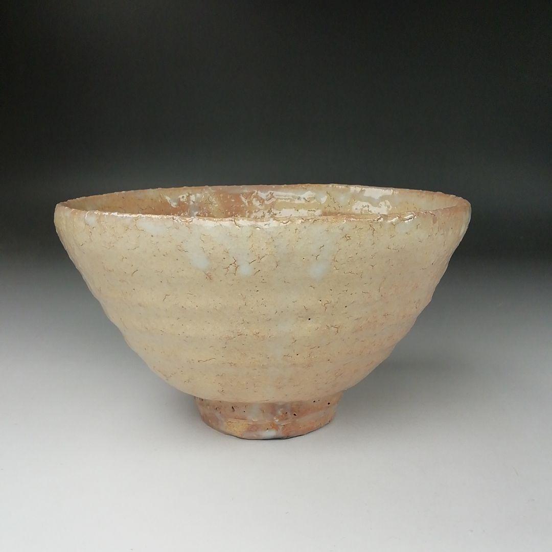 Ｔ３４４　茶碗　『萩茶碗』『林紅陽 造』　共箱　抹茶碗　茶道具
