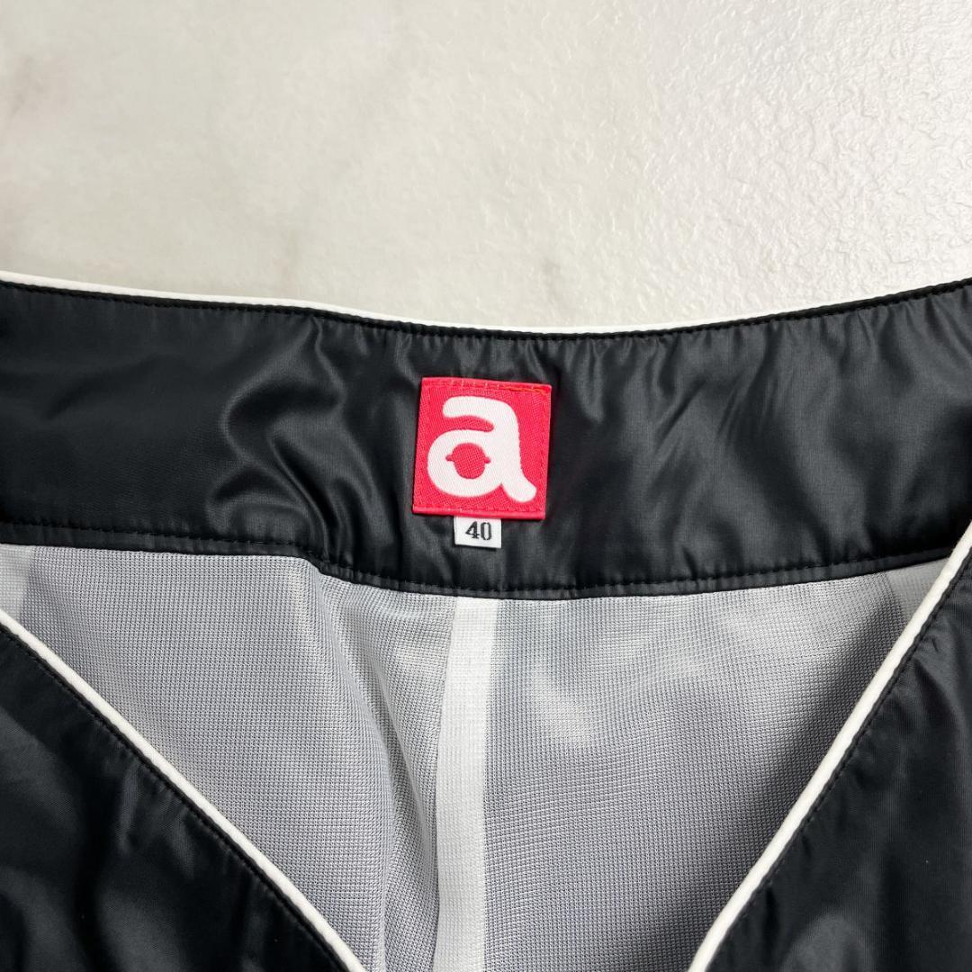 美品 archivio プリーツフリルショートパンツ 黒 サイズ40*CD817