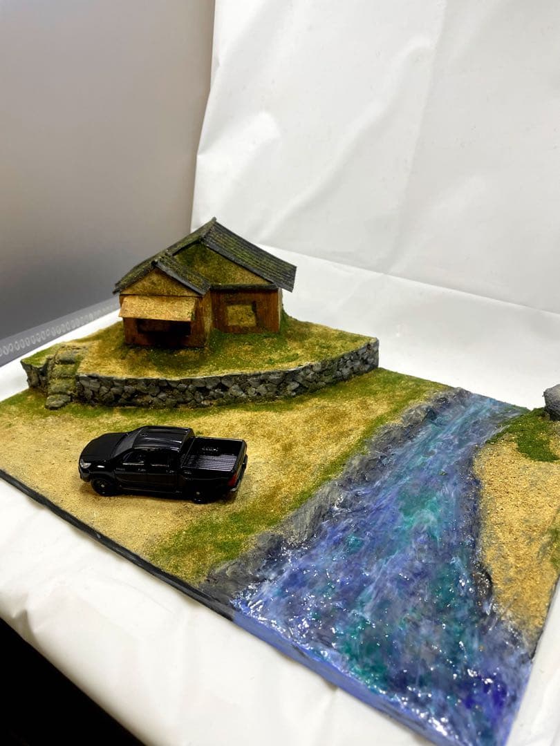 ジオラマベース　260106 のほほんとした家　ガンプラ　Diorama 台座