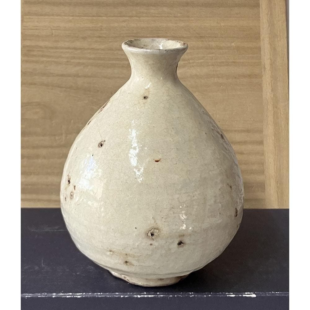e3142 李朝 粉引 徳利 高さ13.5cm 白磁 時代 朝鮮古美術