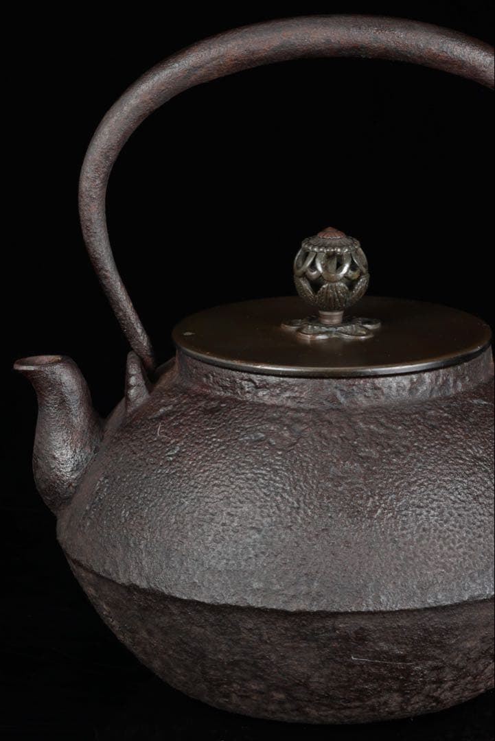 時代物【釜師 大西浄清】鉄瓶 在銘 茶道具 湯沸 煎茶道具 古美術 骨董品