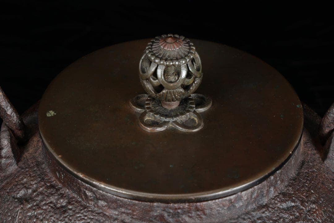 時代物【釜師 大西浄清】鉄瓶 在銘 茶道具 湯沸 煎茶道具 古美術 骨董品