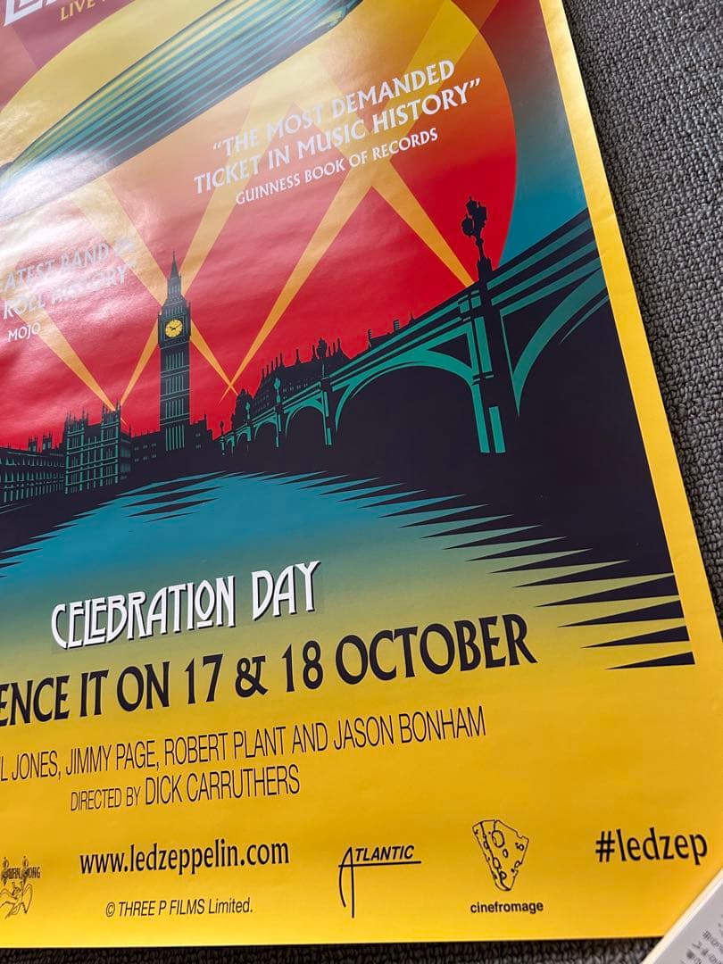 Led Zeppelin Celebration Day 祭典の日 B2ポスター