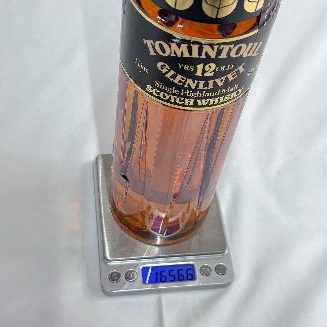 トミントール・グレンリベット シングルハイランドモルトスコッチウイスキー 1L
