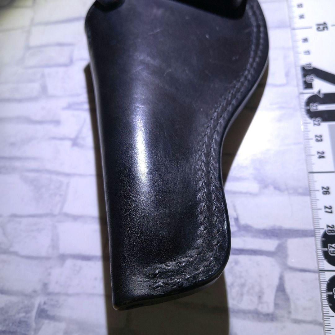 レザー 黒色 ホルスター 昭和レトロ