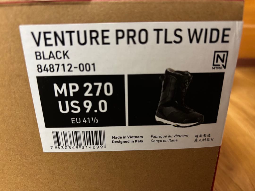 【新品】NITRO VENTURE PRO TLS Wide 27cm