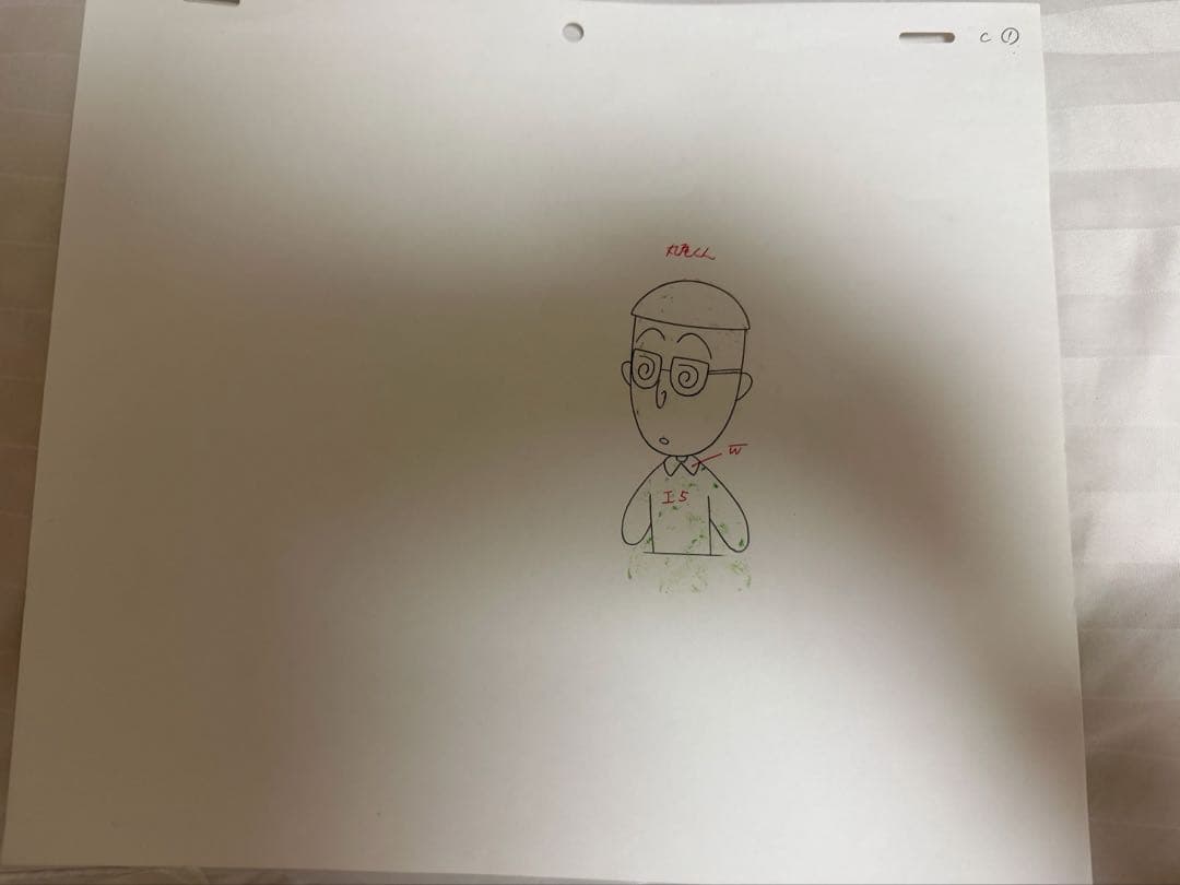 セル画　ちびまる子ちゃん　さくらももこ　下書き付き！