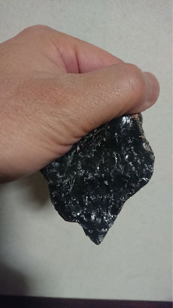 縄文時代 黒曜石 石器 尖頭器 和田峠 世界遺産 遺跡 発掘 出土 骨董 古美術
