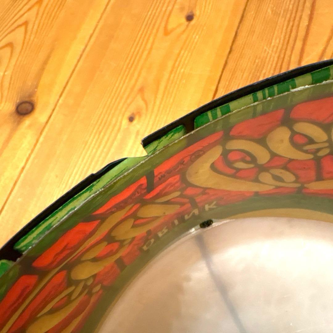 70年代　コカコーラ　アドバタイジング　ステンドグラス　ランプ　ライト　看板