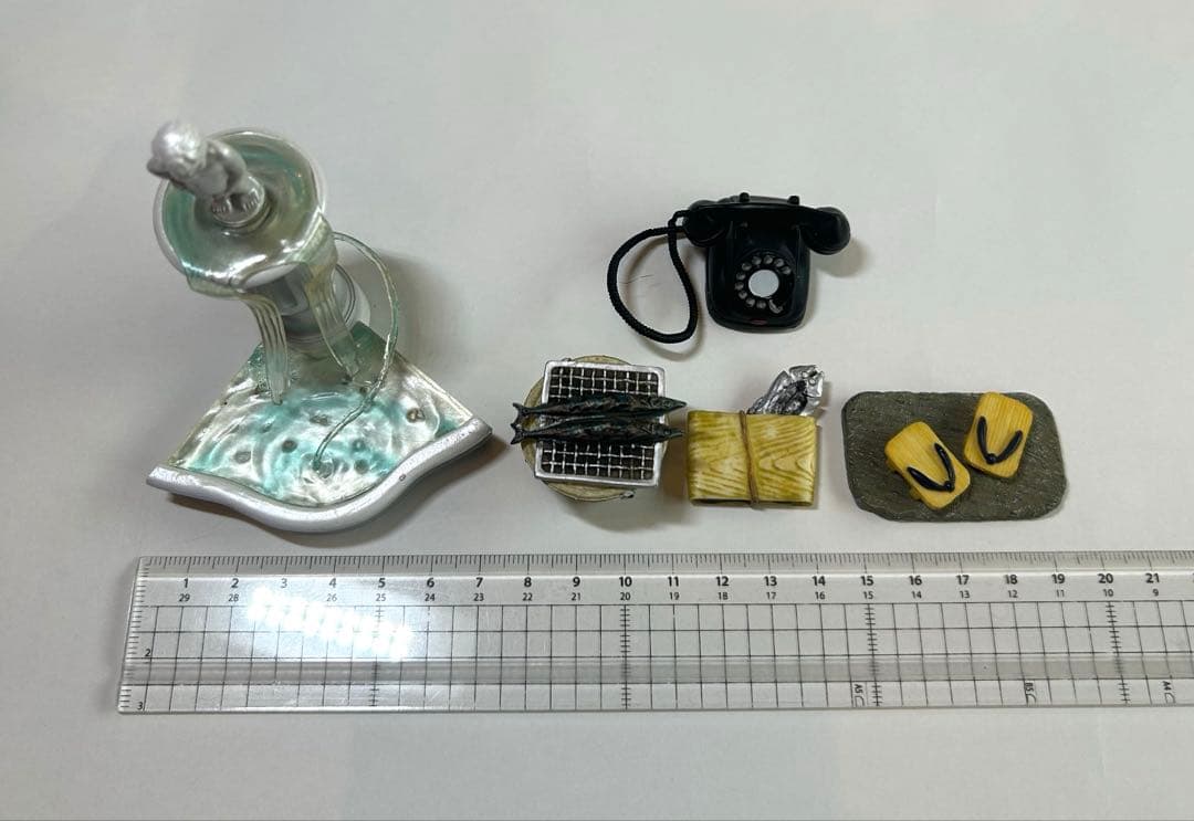希少 猫 フィギュアと小物セット レア 鑑賞 ガチャ コレクション