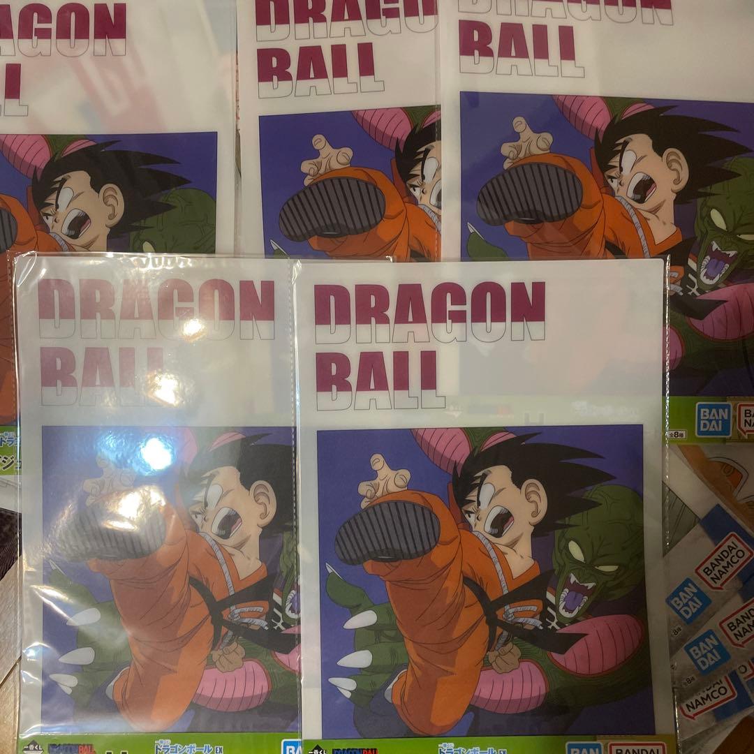 一番くじ　ドラゴンボール　クリアポスター＆ビジュアルボード　ファイル　ステッカー