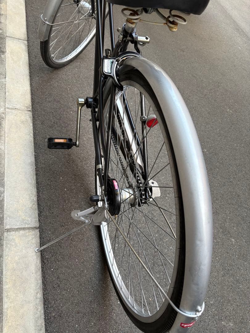 <電動用両タイヤ新品>シティサイクル内装３段