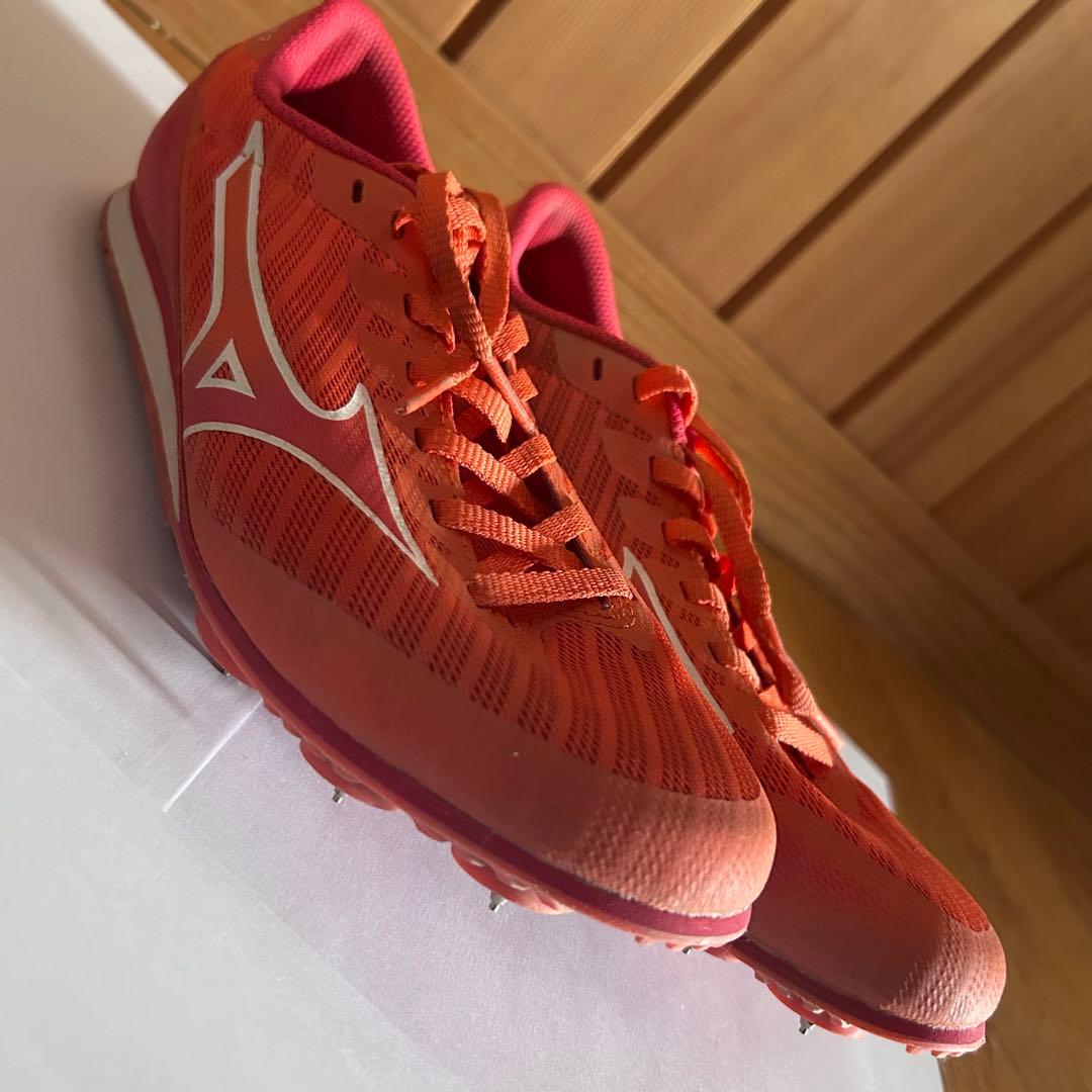 Mizuno オレンジ スパイクシューズ