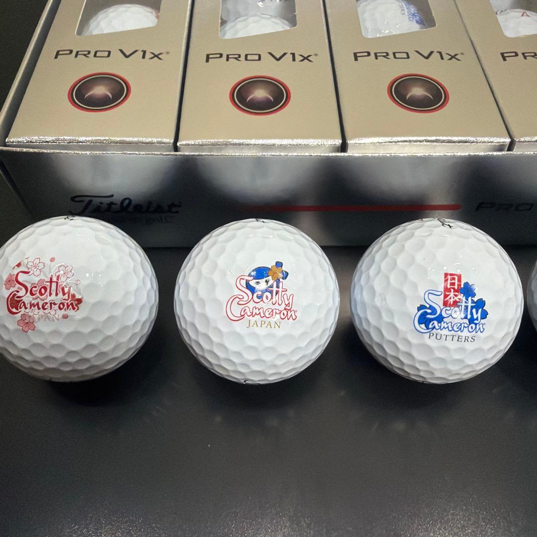 タイトリストPro V1 X スコッティキャメロン ゴルフボール 1ダース