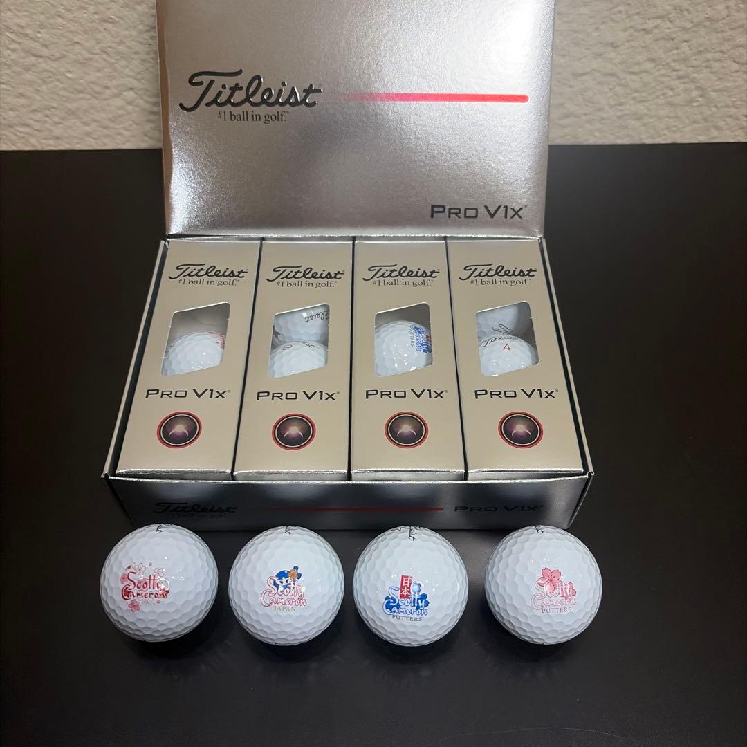 タイトリストPro V1 X スコッティキャメロン ゴルフボール 1ダース