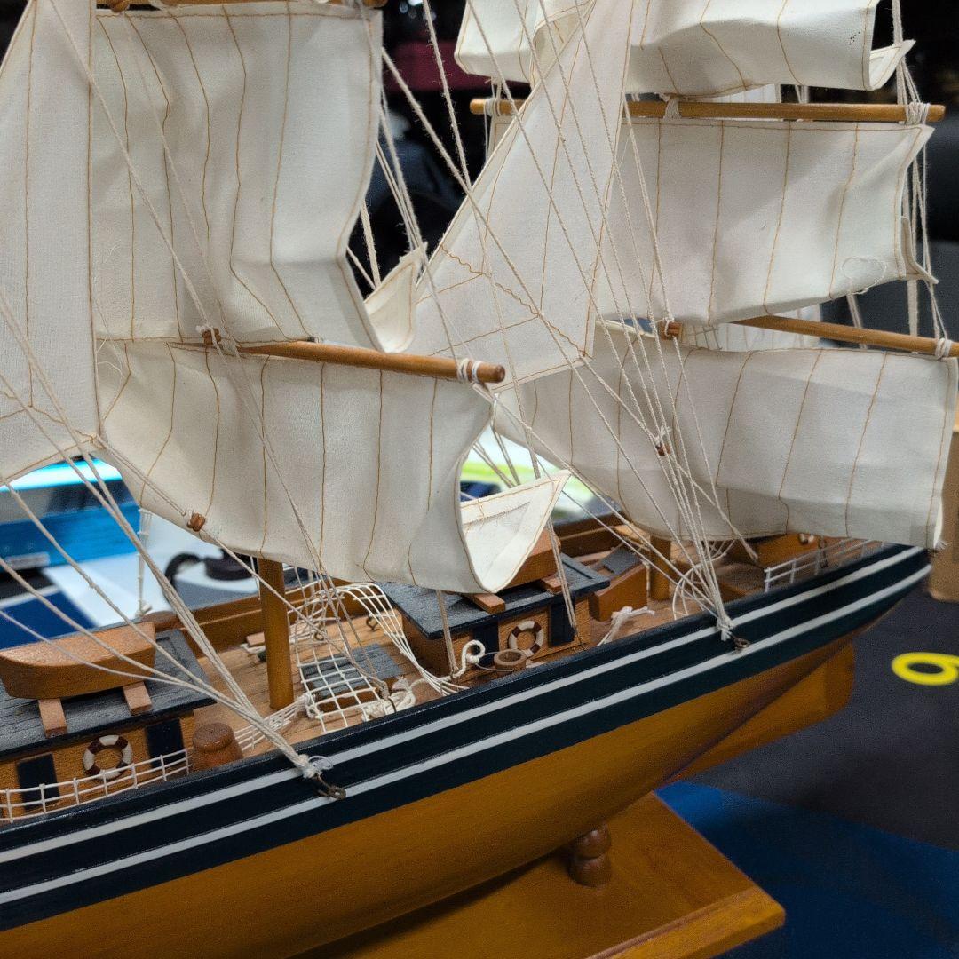木製帆船模型 CUTTY SARK スタンド付き