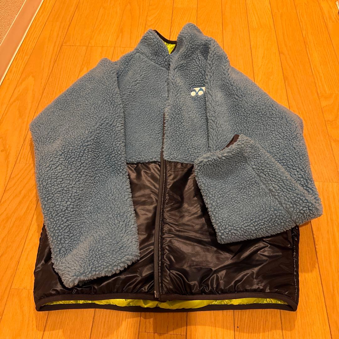 YONEX リバーシブルジャケット 蛍光グリーン/青