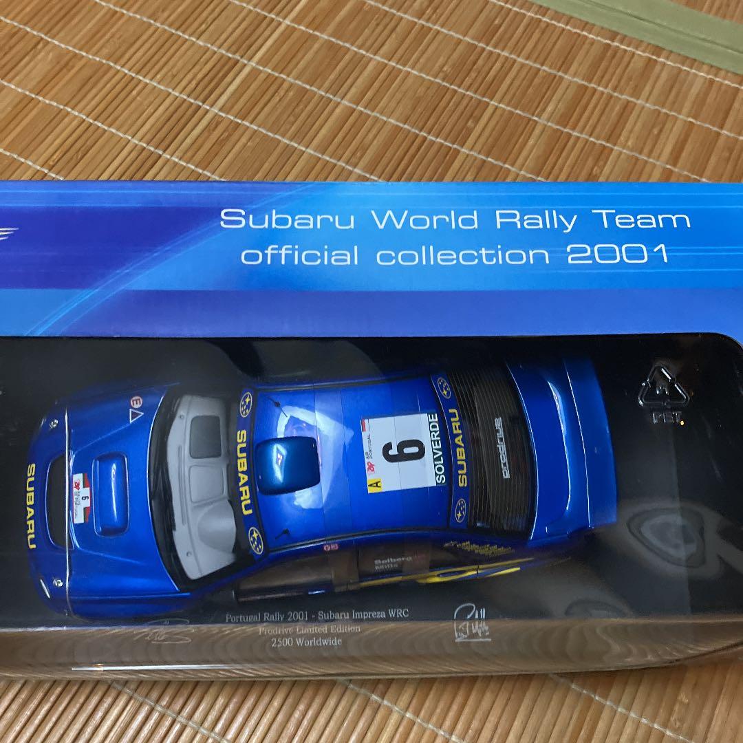 オートアート　2台セット1/18 スバルインプレッサ2001 ドライバーセット