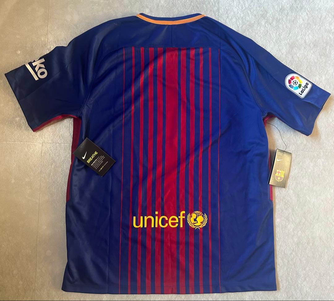 新品タグ付き 17-18ホームバルセロナL サイズ