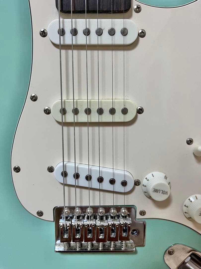 BUSKER’S BST-STD エレキギター サーフグリーン ソフトケース付