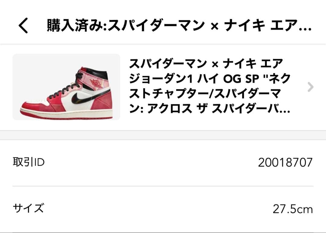 NIKE Air Jordan 1 スパイダーマン