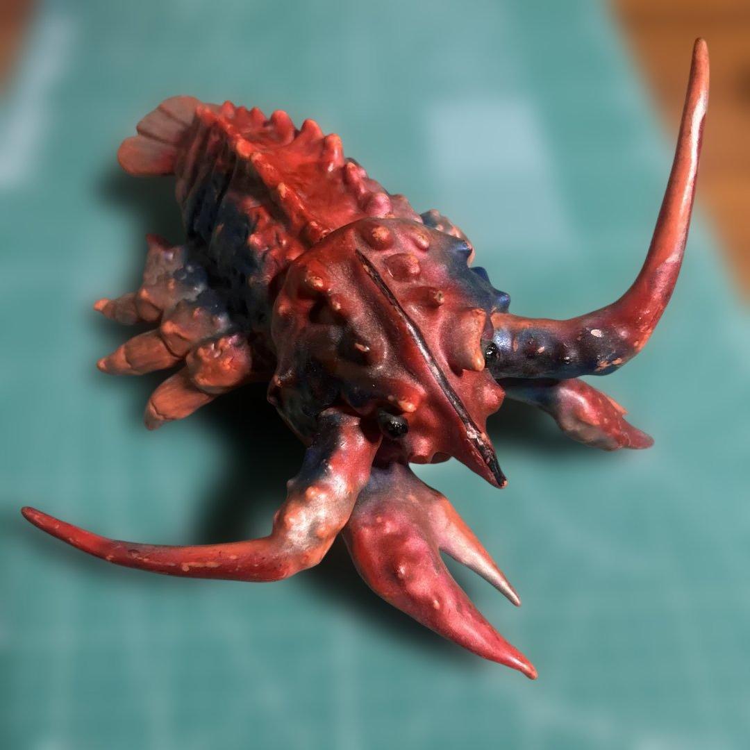 特撮フィギュア ￼エビラ、ゴジラ南海の大決闘マルサンスタンダードサイズ1期型￼