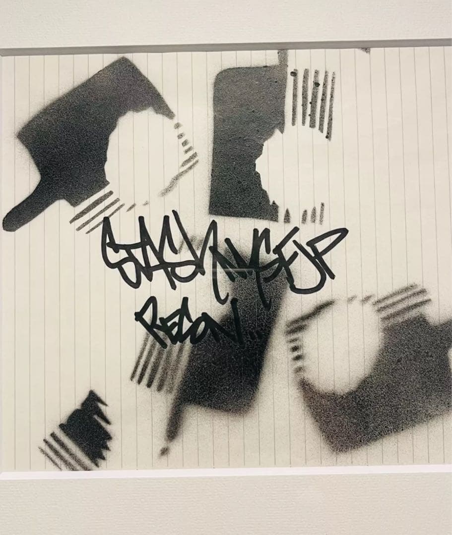STASH スタッシュ 原画 recon ステンシルアート 直筆サイン