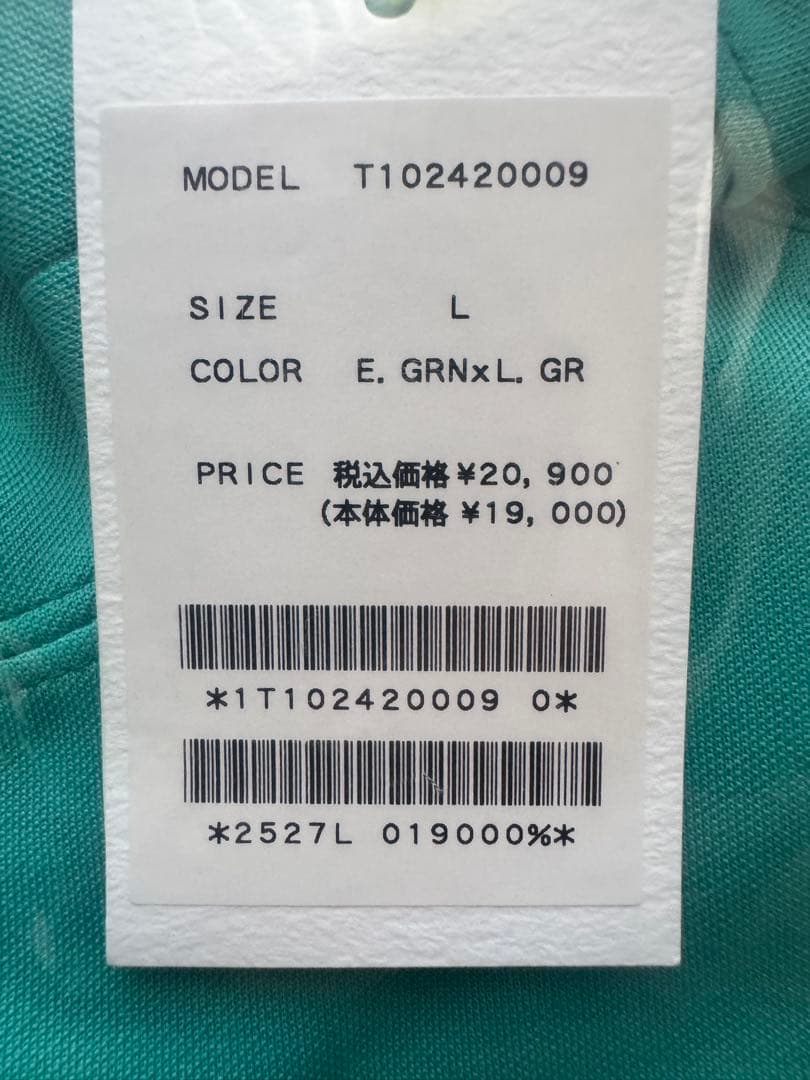 新品未使用　TFW49 半袖　モックネック　サイズL