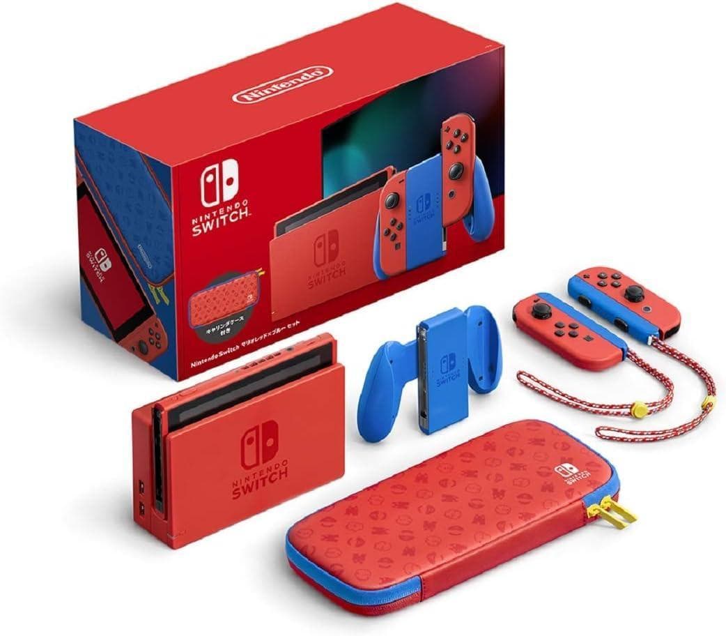 【レア品】Nintendo Switch 本体 マリオレッド×ブルー セット