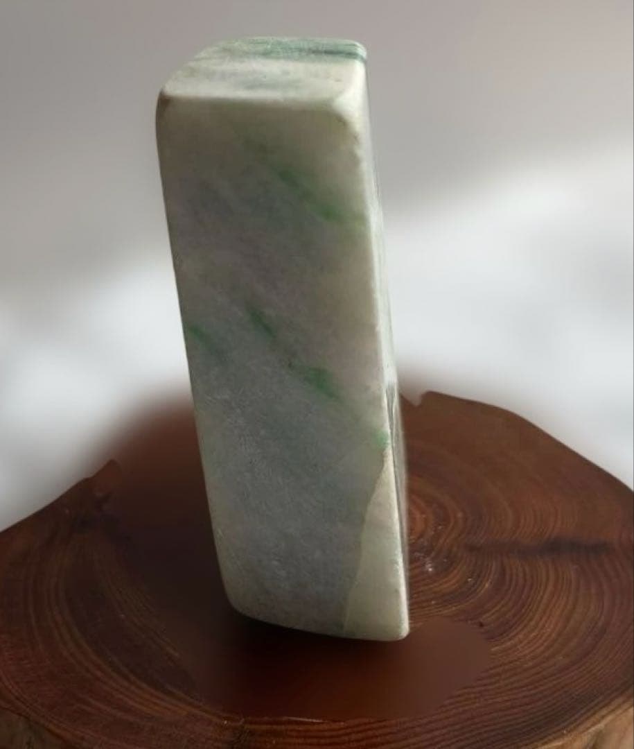 緑色 翡翠 ルース石 約6.5cm 100g 原石 鑑賞石 自然石 天然石