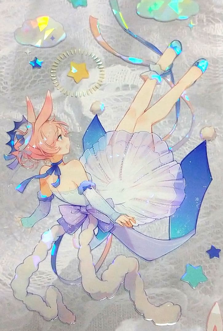 ✩のこり２✩J646＃月梦小兔(贝壳光)Wines切り売り海外人物マステ女の子