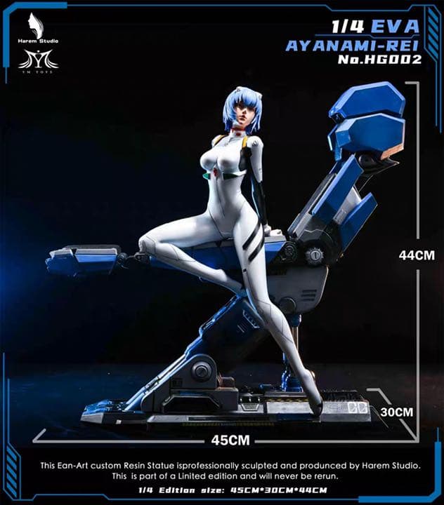 新世紀エヴァンゲリオン 綾波レイ 1/4 ガレージキット ガレキ スタチュー ①
