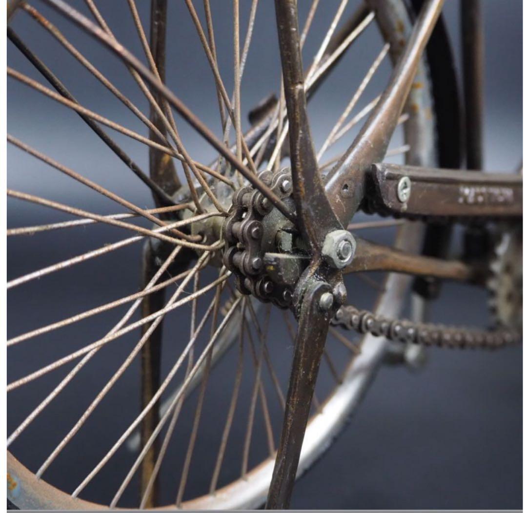 送料無料　レトロ　インテリア　アンティーク　レアミニ自転車　置物　42.5ｃｍ