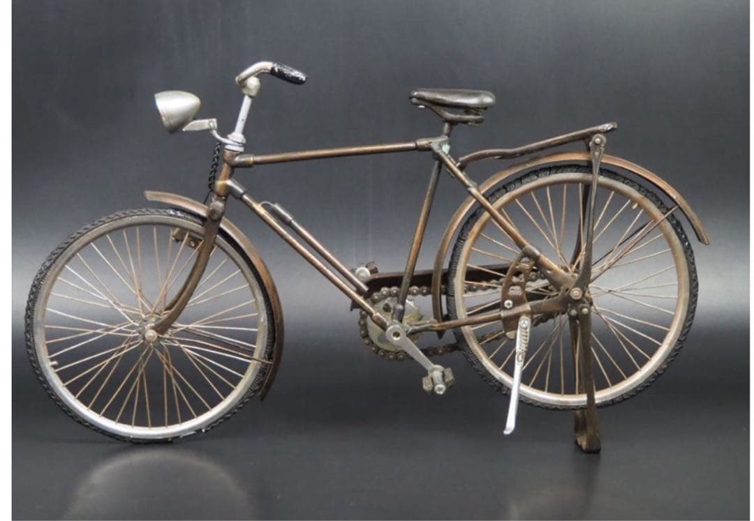 送料無料　レトロ　インテリア　アンティーク　レアミニ自転車　置物　42.5ｃｍ