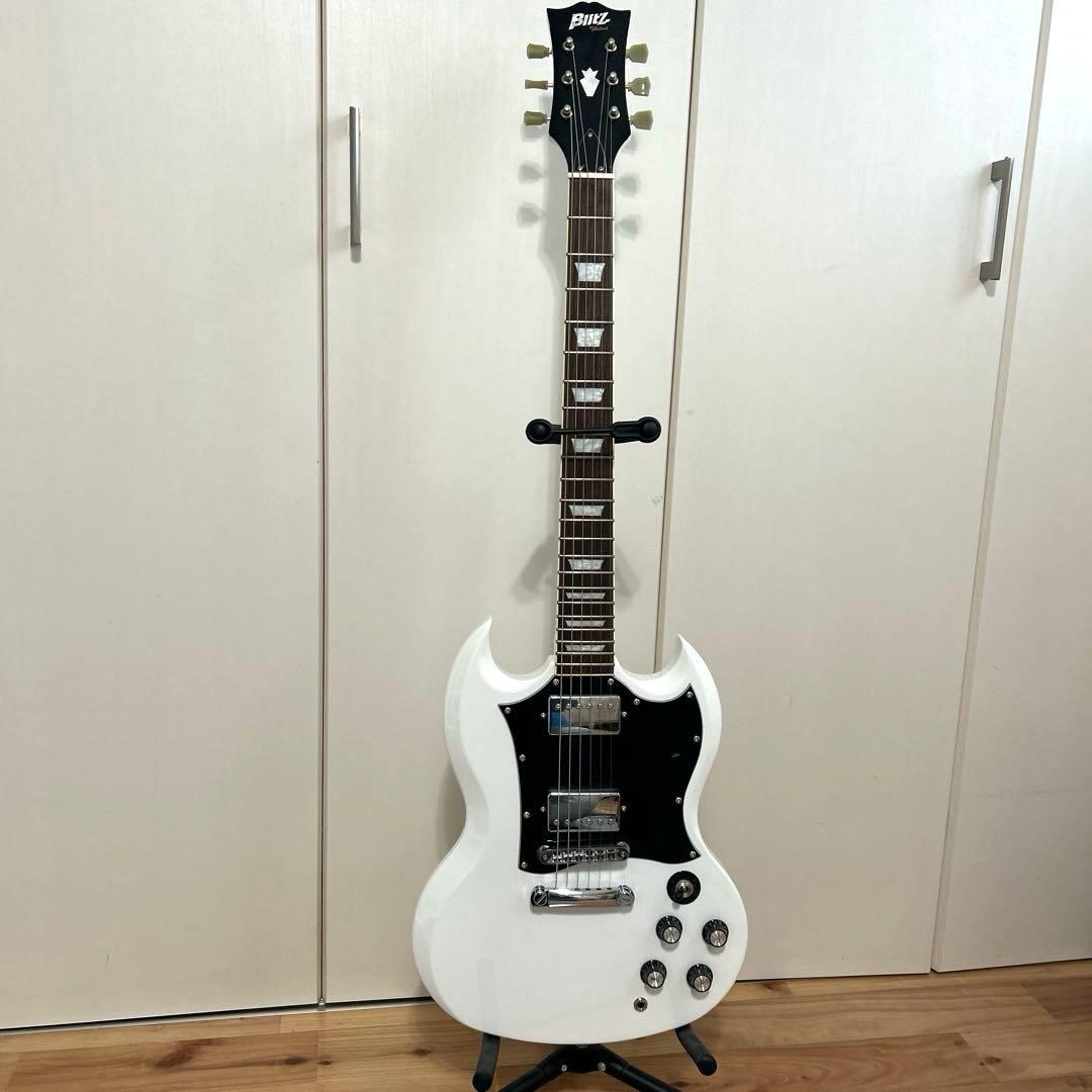 Blitz ホワイト ブリッツ エレキギター SG BSG-STD WH