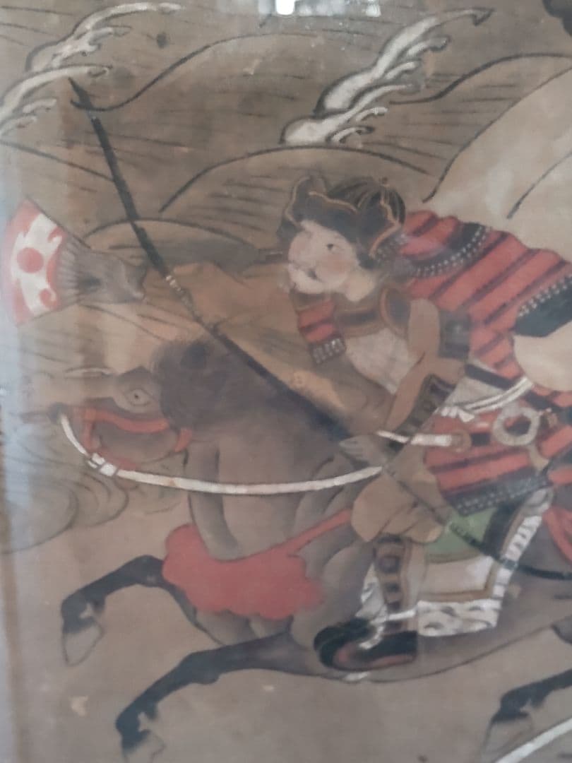 古画源平一ノ谷合戦圖額/江戸時代