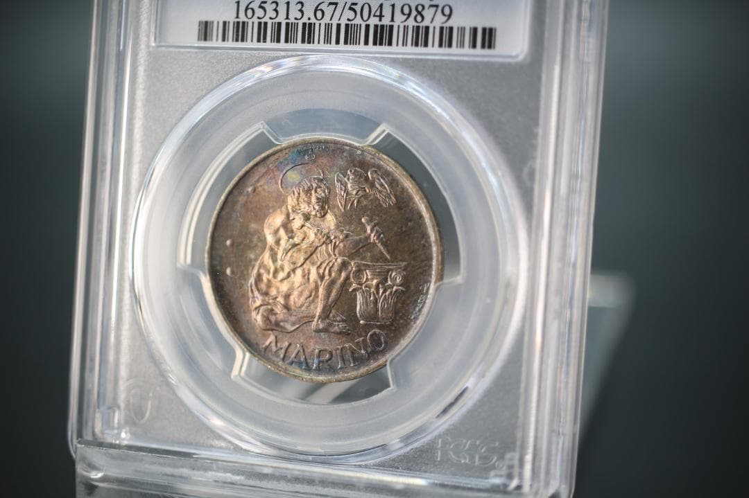 イタリア 1975年 500リラ サンマリノ共和国 記念 銀貨 シルバー