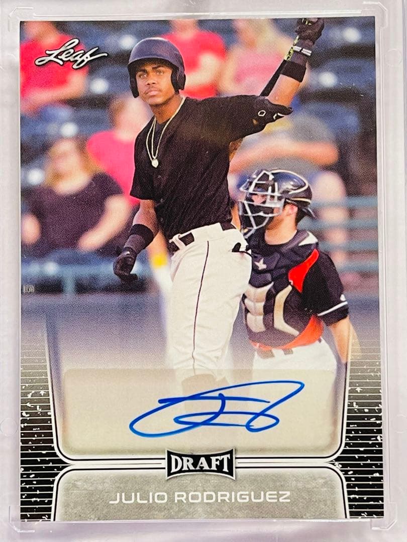 Julio Rodriguez 直筆サインカード　2020 Leaf Draft