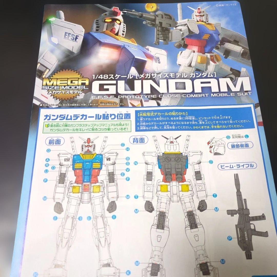 RX-78-2 ガンダム 1/48 メガサイズモデル　クリア