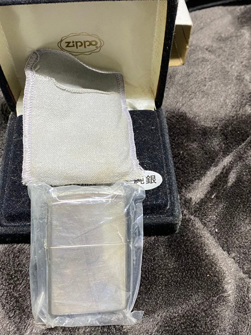 ZIPPO 純銀　1991 新品　未使用　筆記体　ヴィンテージ ジッポー