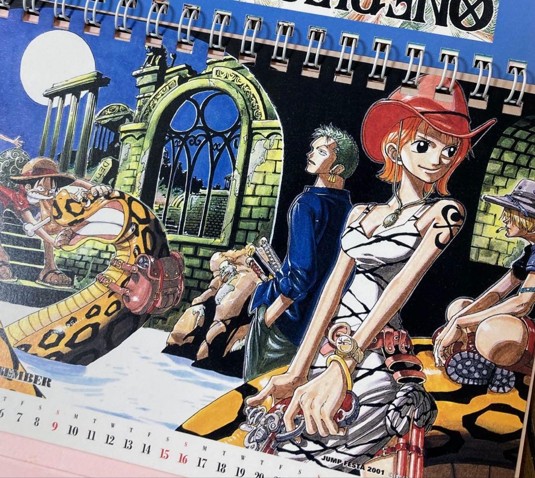 ☆激レア☆未使用！2001 ONE PIECEワンピースカレンダー　当時物