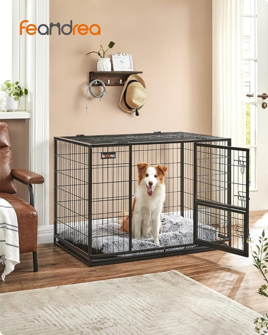 FEANDREA ペットケージ 犬ケージ 中型犬大型犬 ダブルPPD001B01