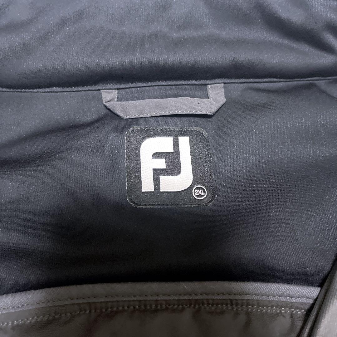 【極美品/メンズ2XL】フットジョイ ハイブリッド　中綿ジャケット　黒　グレー